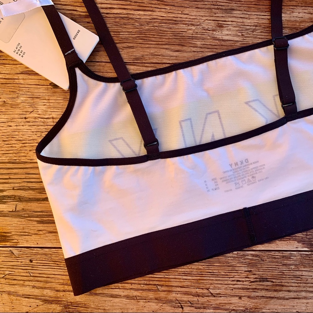 CLEARANCE DKNY Scoop Bralette—Seamless, Yellow Logo - Picture 5 of 7